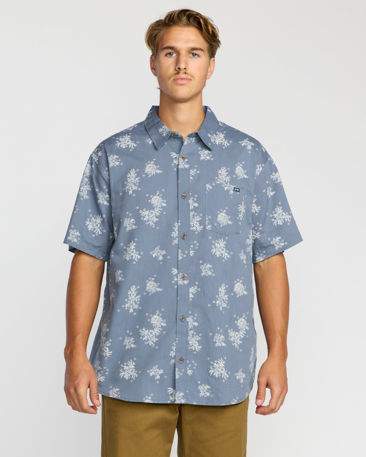 Sundays Mini Short Sleeve Shirt - Steel Blue | Billabong