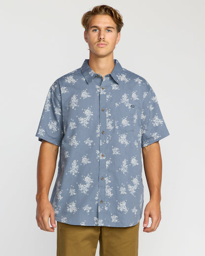 Sundays Mini Short Sleeve Shirt - Steel Blue | Billabong