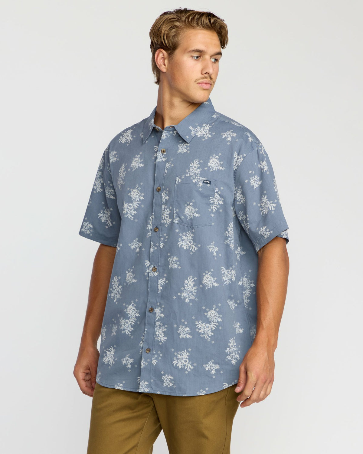Sundays Mini Short Sleeve Shirt - Steel Blue | Billabong