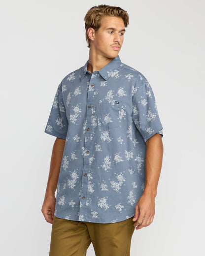 Sundays Mini Short Sleeve Shirt - Steel Blue | Billabong