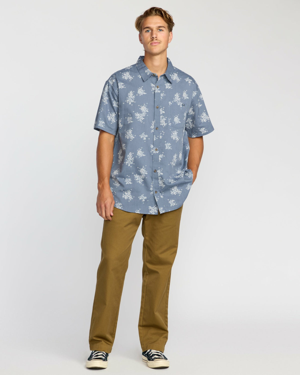 Sundays Mini Short Sleeve Shirt - Steel Blue | Billabong