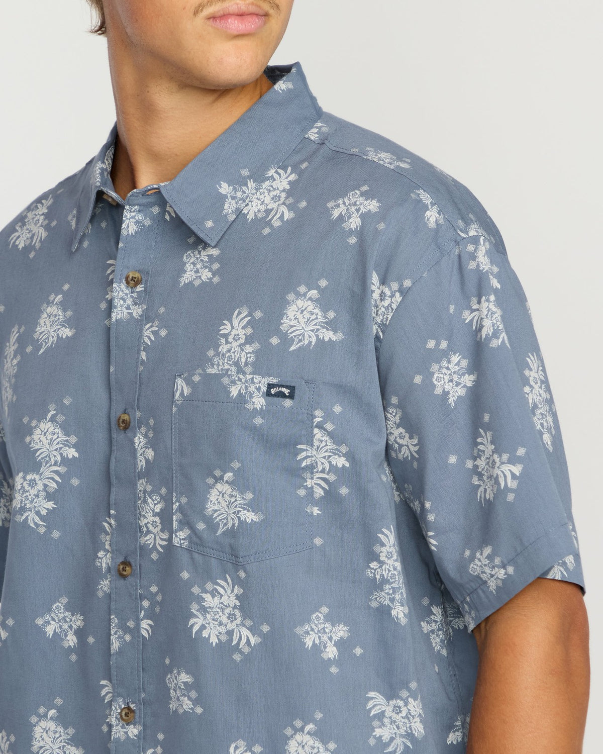 Sundays Mini Short Sleeve Shirt - Steel Blue | Billabong