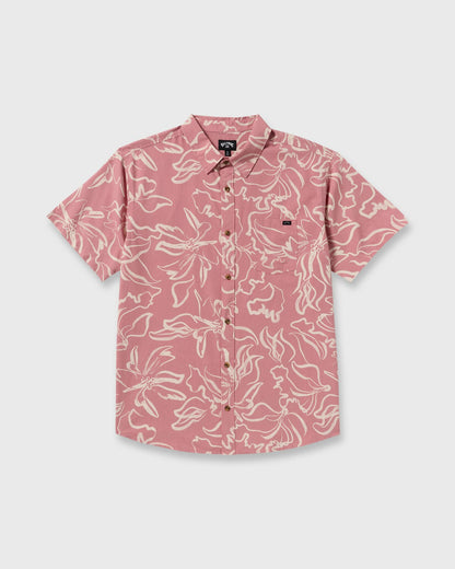 Sundays Short Sleeve Shirt - Faded Rose | Billabong