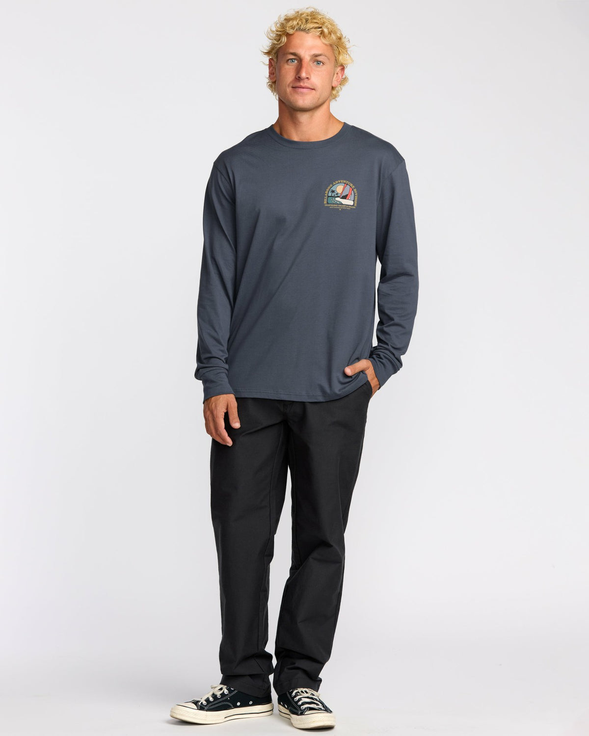Sundown A/Div Long Sleeve T-Shirt - Midnight Blue | Billabong