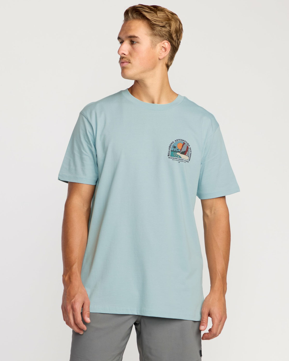 Sundown A/Div Short Sleeve T-Shirt - Dusty Blue | Billabong