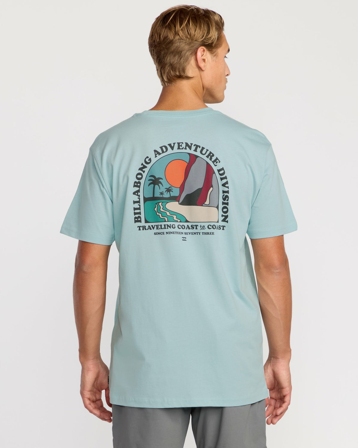 Sundown A/Div Short Sleeve T-Shirt - Dusty Blue | Billabong
