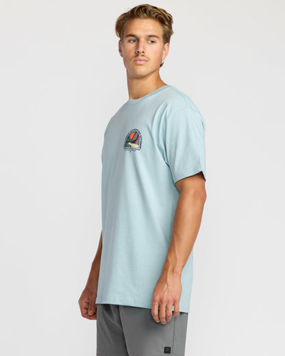 Sundown A/Div Short Sleeve T-Shirt - Dusty Blue | Billabong