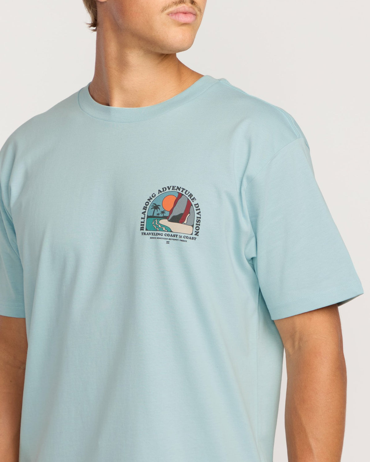 Sundown A/Div Short Sleeve T-Shirt - Dusty Blue | Billabong