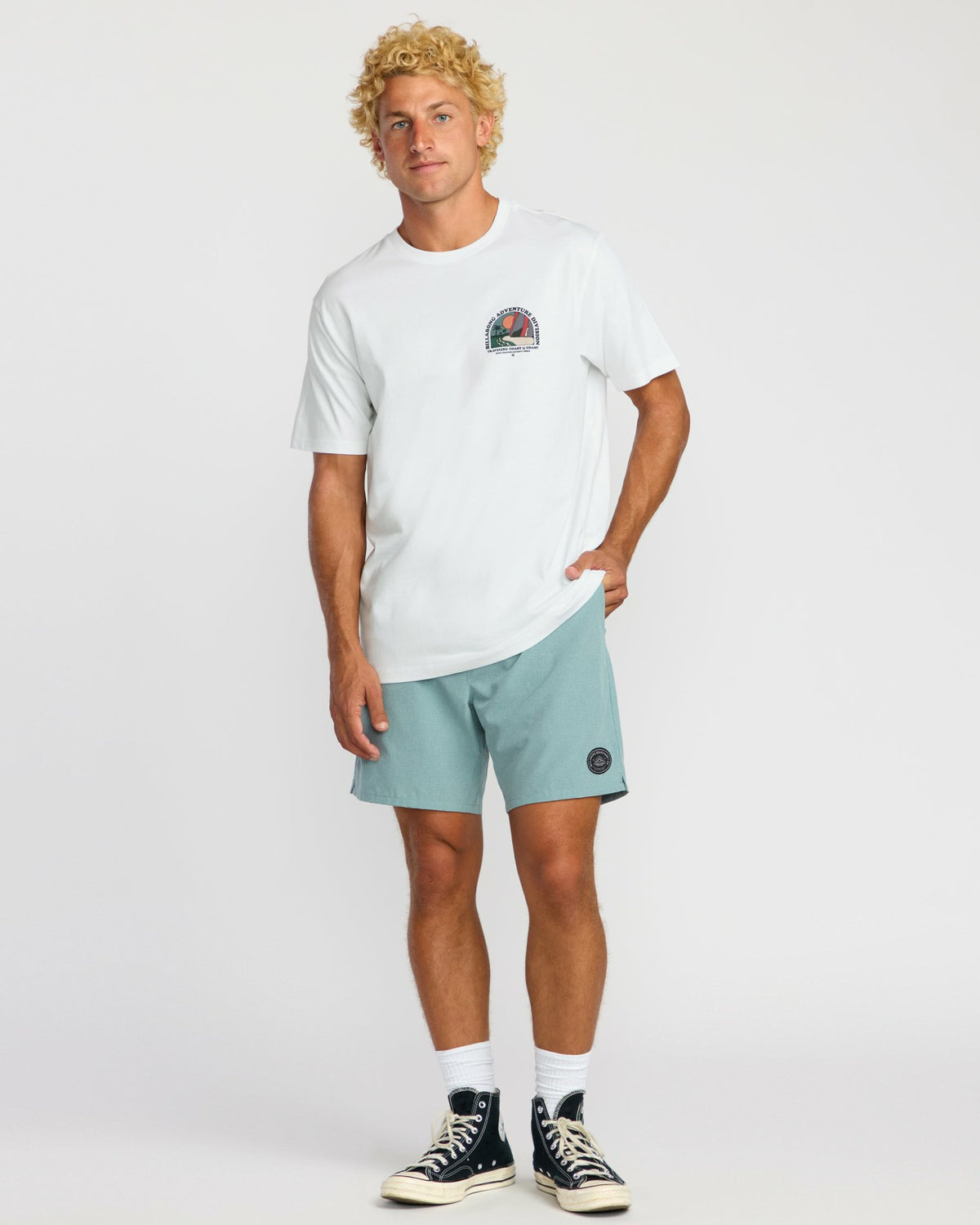 Sundown A/Div Short Sleeve T-Shirt - White | Billabong