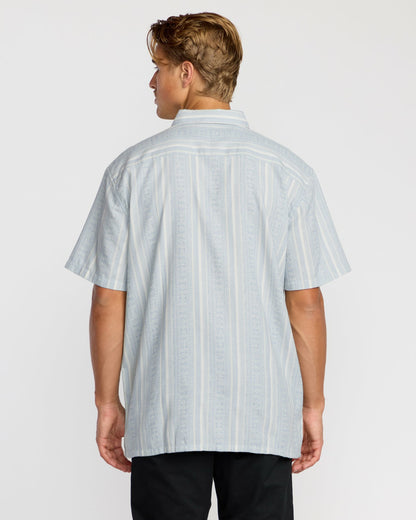 Sunshines Garage Short Sleeve Shirt - Stone Blue | Billabong