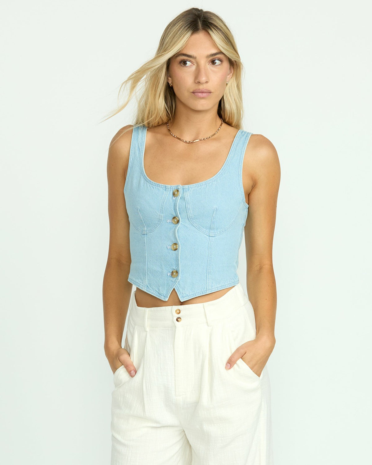 Sunwashed Sleeveless Top - Salt Blue | Billabong