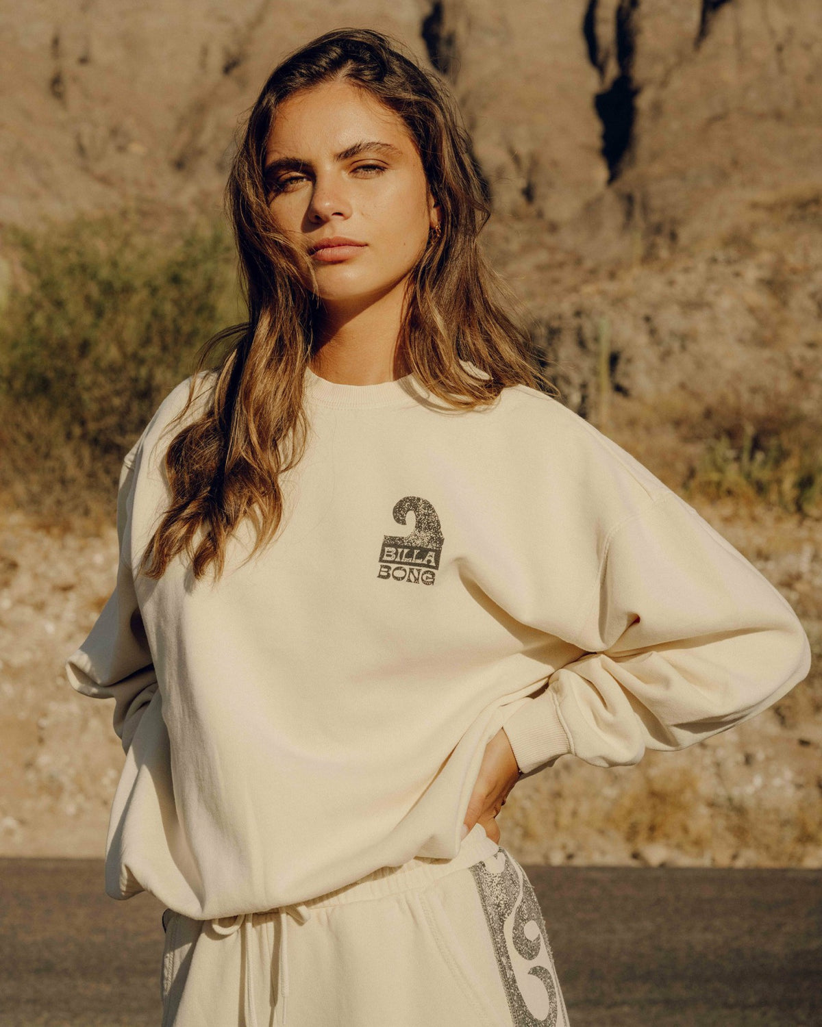 Sun Wave Livin Kendal Crewneck Sweatshirt - Whitecap | Billabong