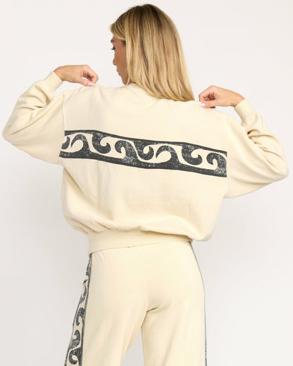 Sun Wave Livin Kendal Crewneck Sweatshirt - Whitecap | Billabong
