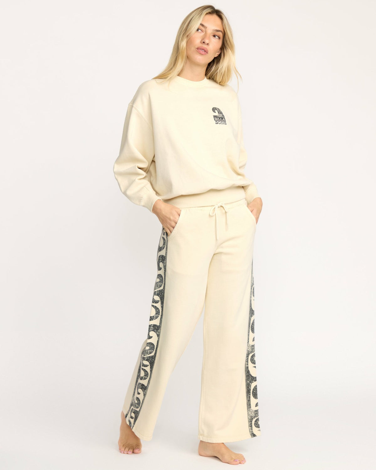 Sun Wave Livin Kendal Crewneck Sweatshirt - Whitecap | Billabong