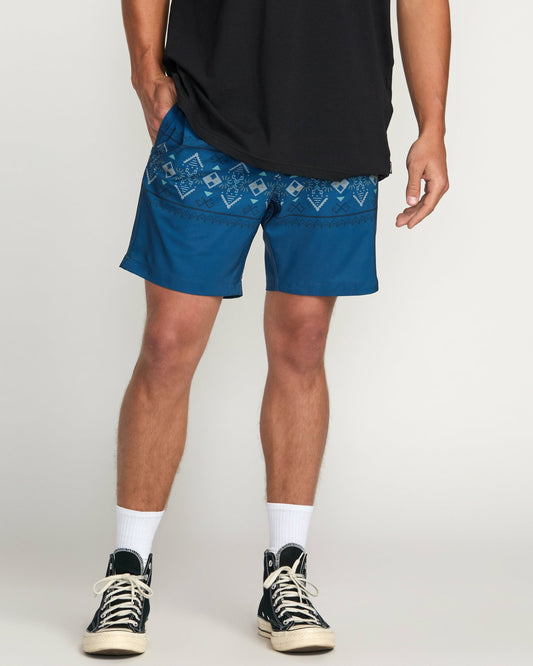Surftrek Elastic Submersible 17" Hybrid Shorts - Deep Blue | Billabong