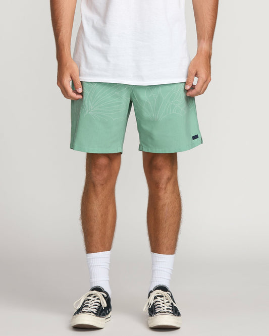 Surftrek Transit Elastic 17" Hybrid Shorts - Mist Green | Billabong