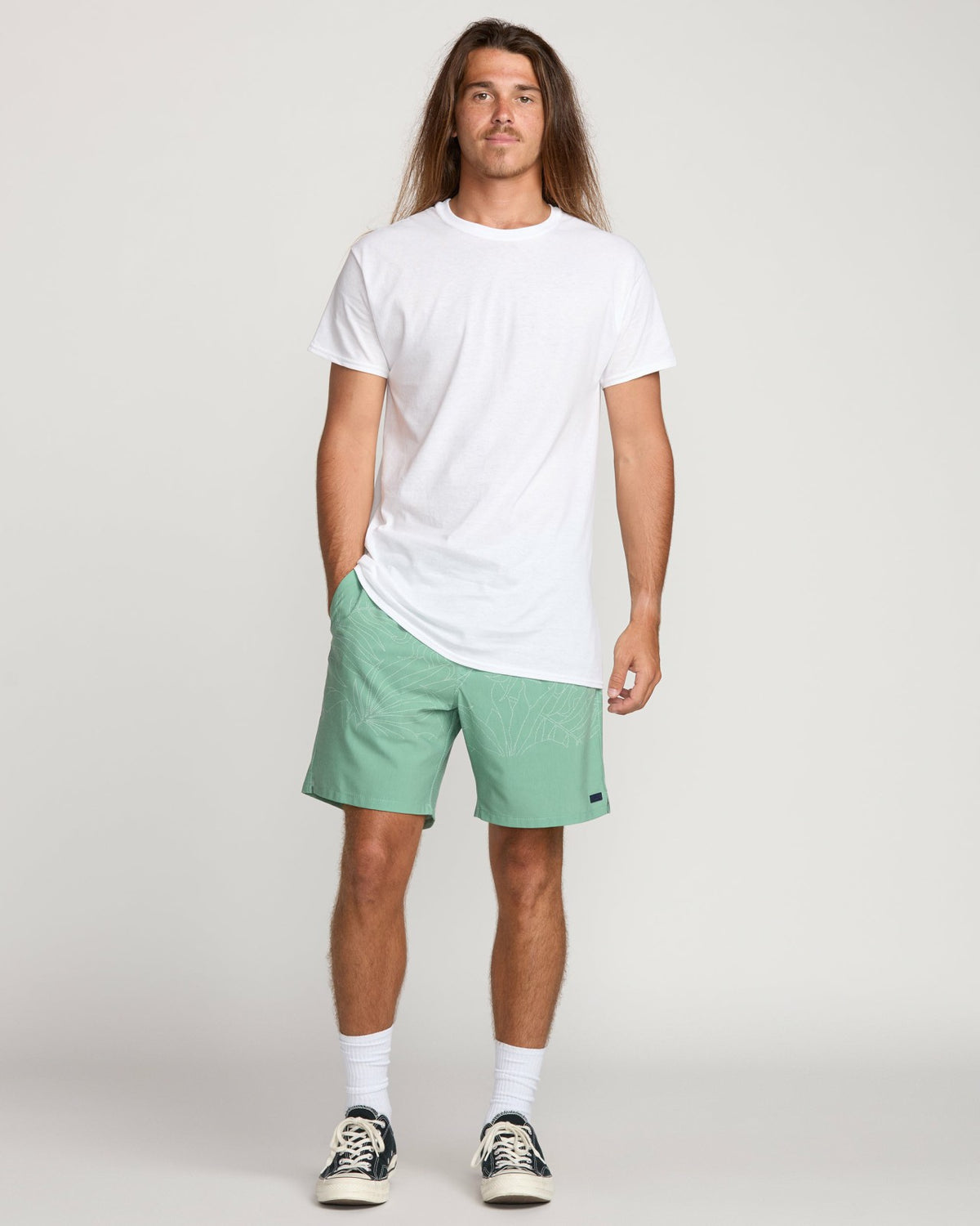 Surftrek Transit Elastic 17" Hybrid Shorts - Mist Green | Billabong