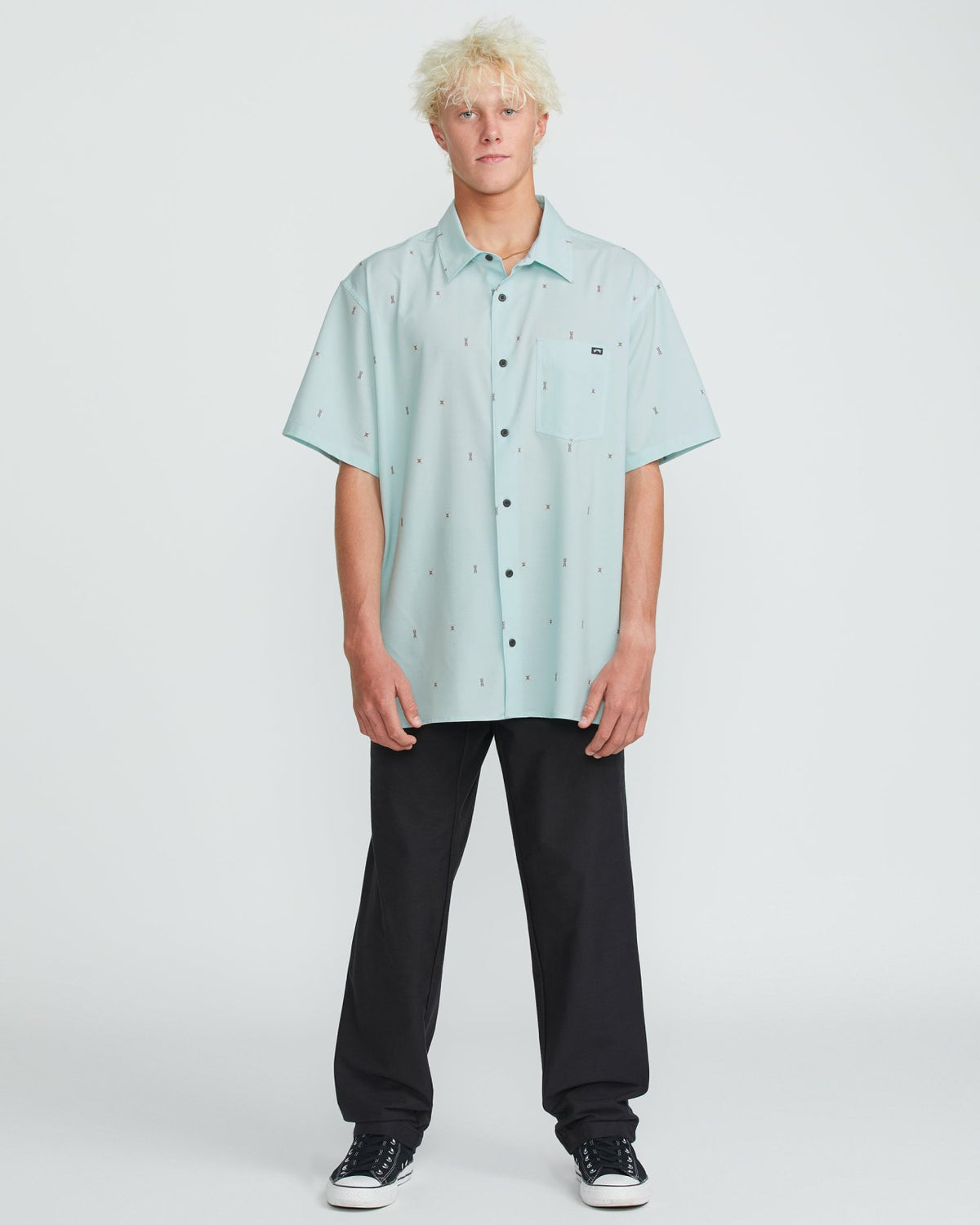 Surftrek Transit Short Sleeve Shirt - Dusty Blue | Billabong