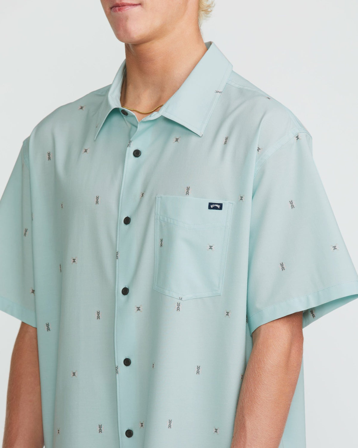 Surftrek Transit Short Sleeve Shirt - Dusty Blue | Billabong