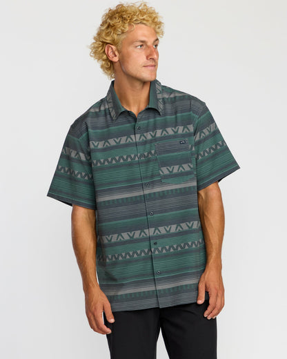 Surftrek Transit Short Sleeve Shirt - Navy | Billabong