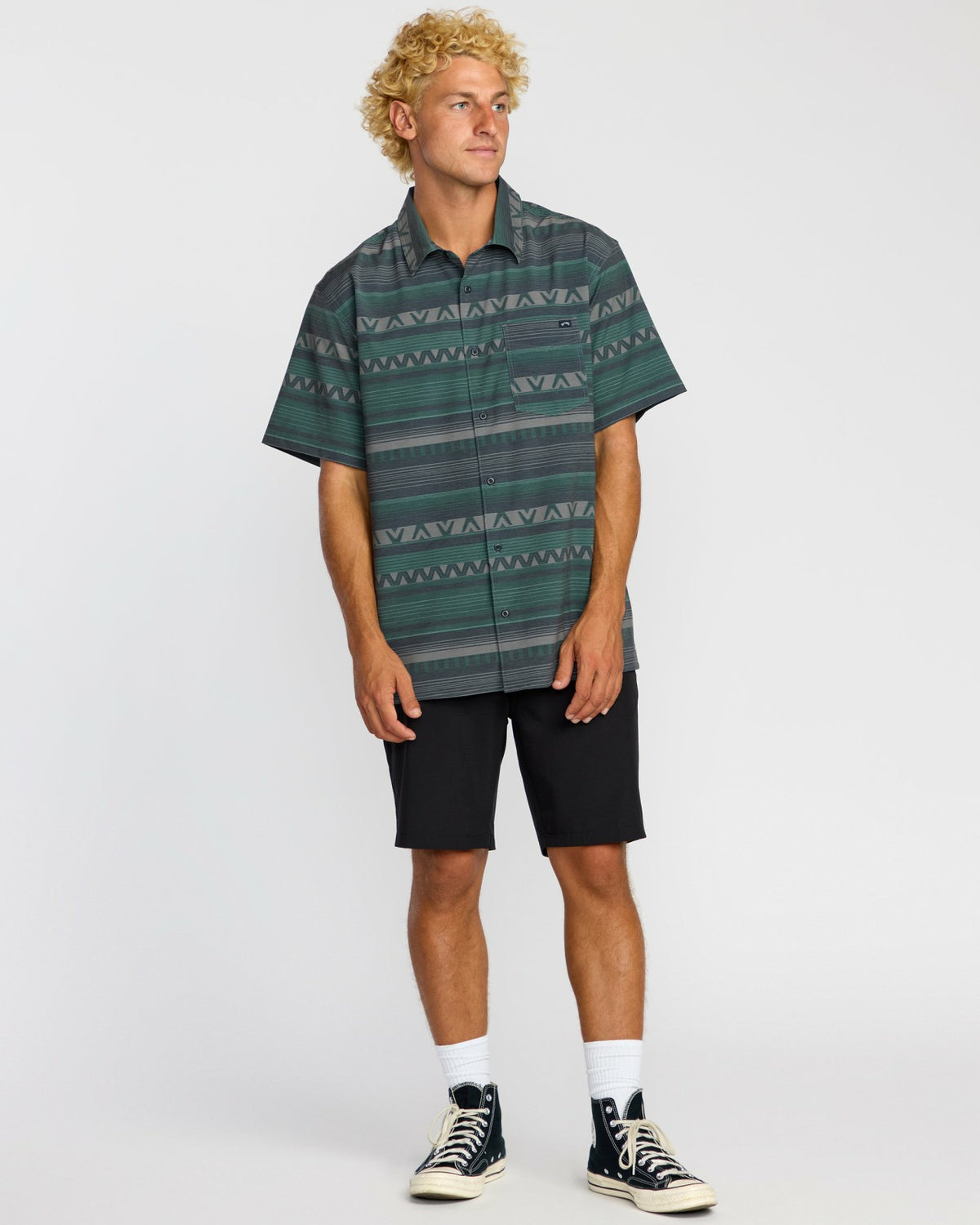 Surftrek Transit Short Sleeve Shirt - Navy | Billabong