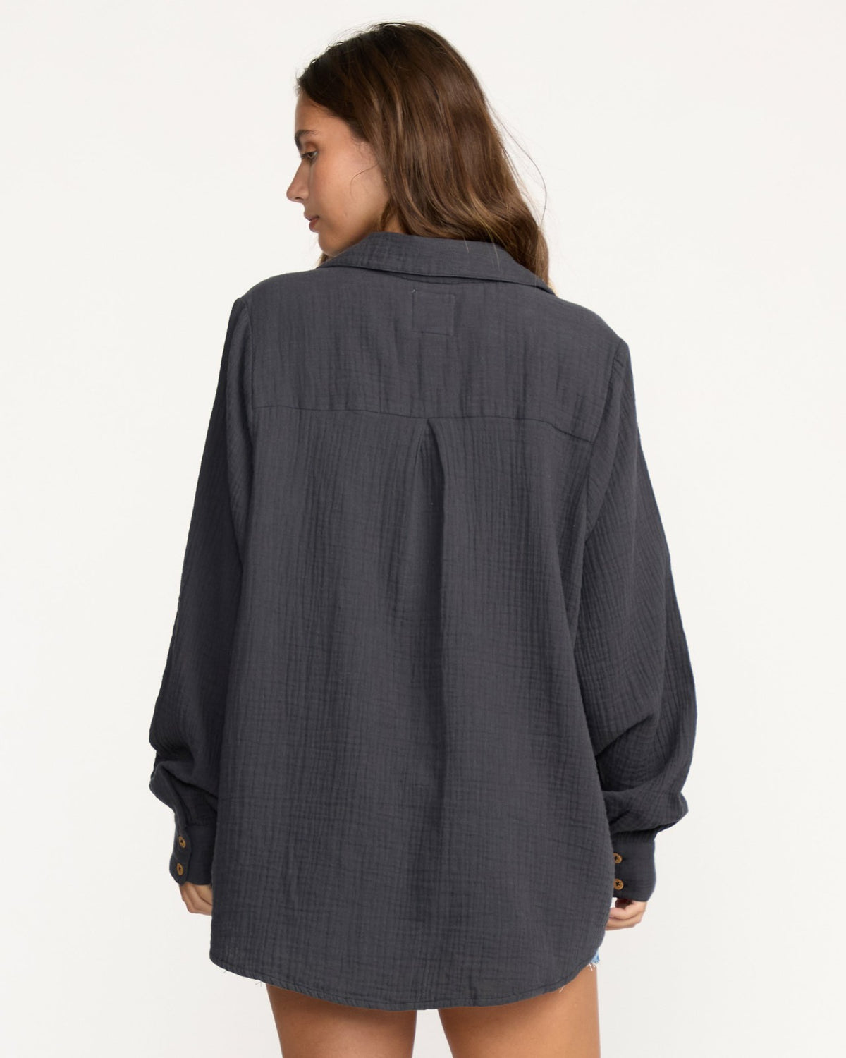 Sweet Swell Long Sleeve Shirt - Black Sands | Billabong