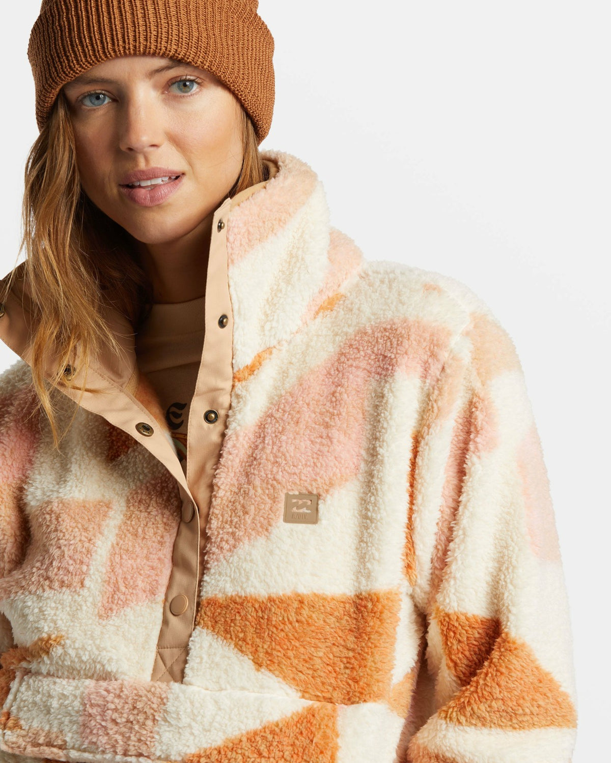 Switchback Mock Neck Fleece - White Cap | Billabong