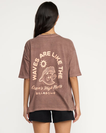 The Great Waves T-Shirt - Espresso | Billabong