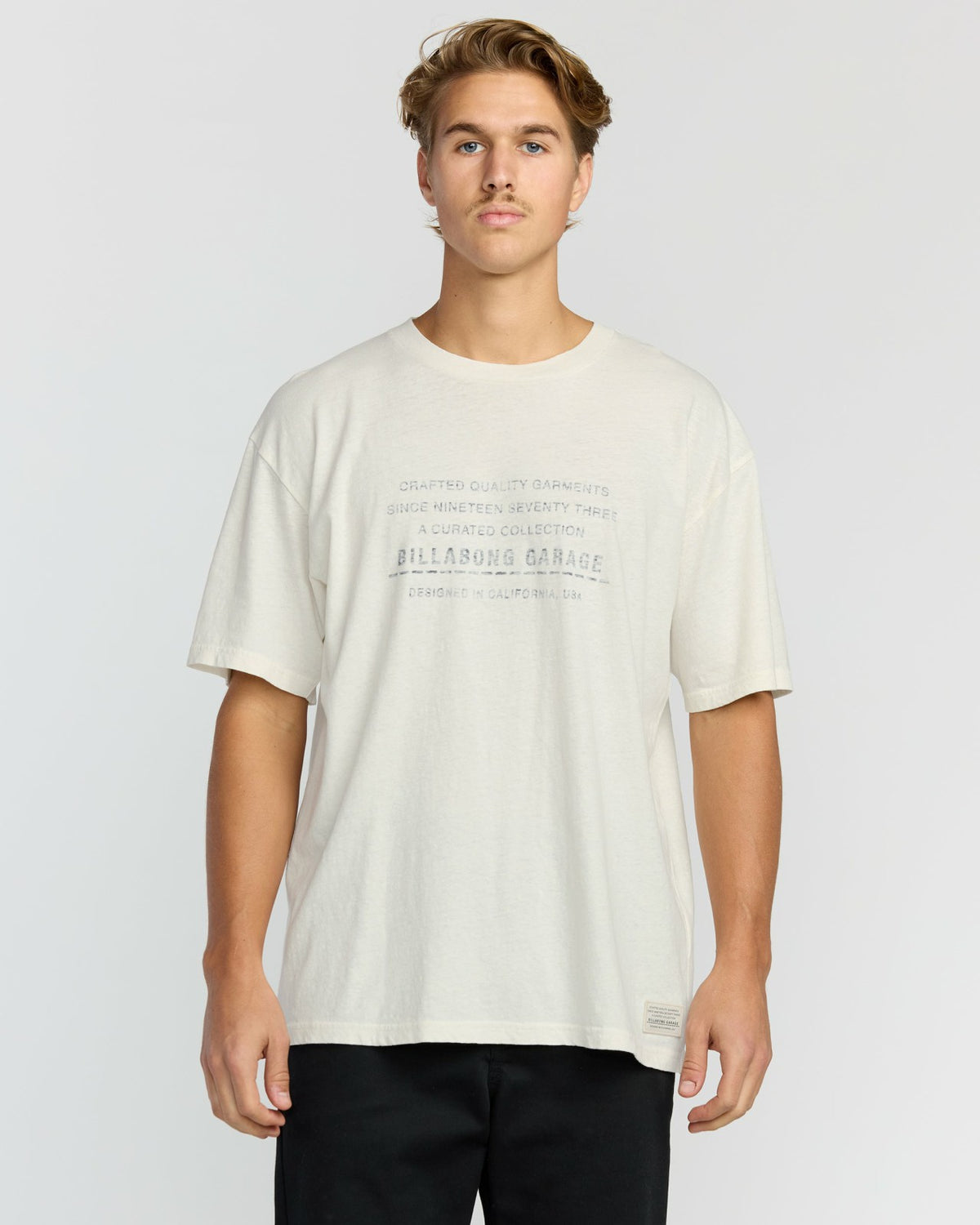 The Label Garage Regular Short Sleeve T-Shirt - Off White | Billabong