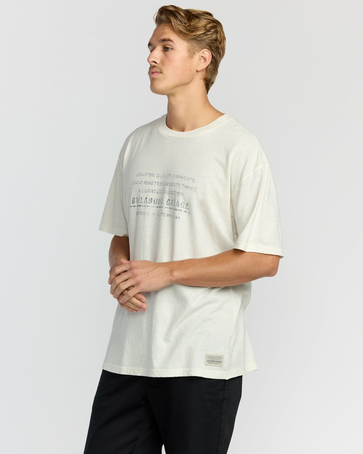 The Label Garage Regular Short Sleeve T-Shirt - Off White | Billabong