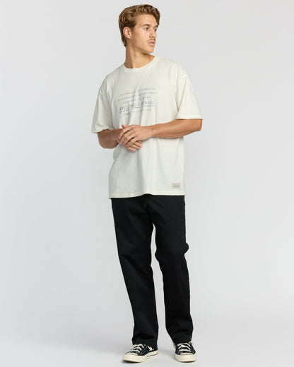 The Label Garage Regular Short Sleeve T-Shirt - Off White | Billabong