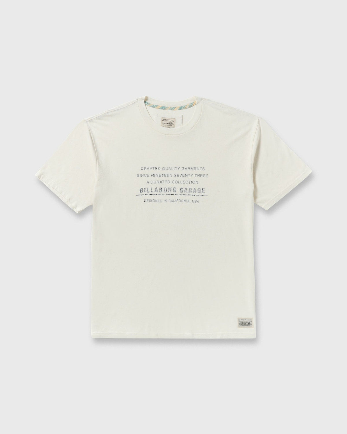 The Label Garage Regular Short Sleeve T-Shirt - Off White | Billabong
