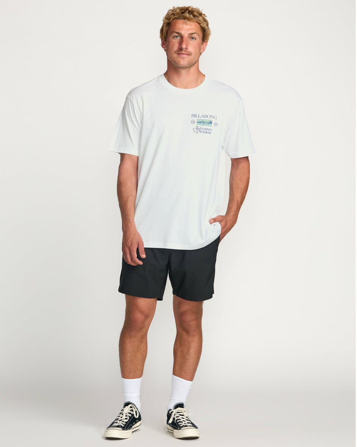 Tidel Research A/Div Tee - White | Billabong