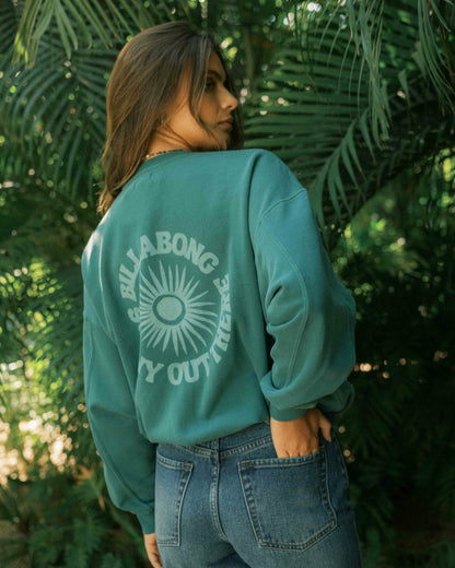 Time For Kendal Crewneck Sweatshirt - Evergreen | Billabong