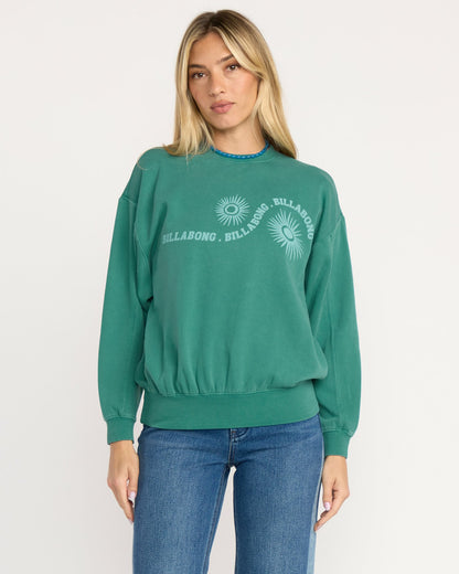 Time For Kendal Crewneck Sweatshirt - Evergreen | Billabong