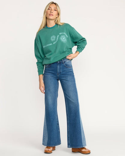 Time For Kendal Crewneck Sweatshirt - Evergreen | Billabong