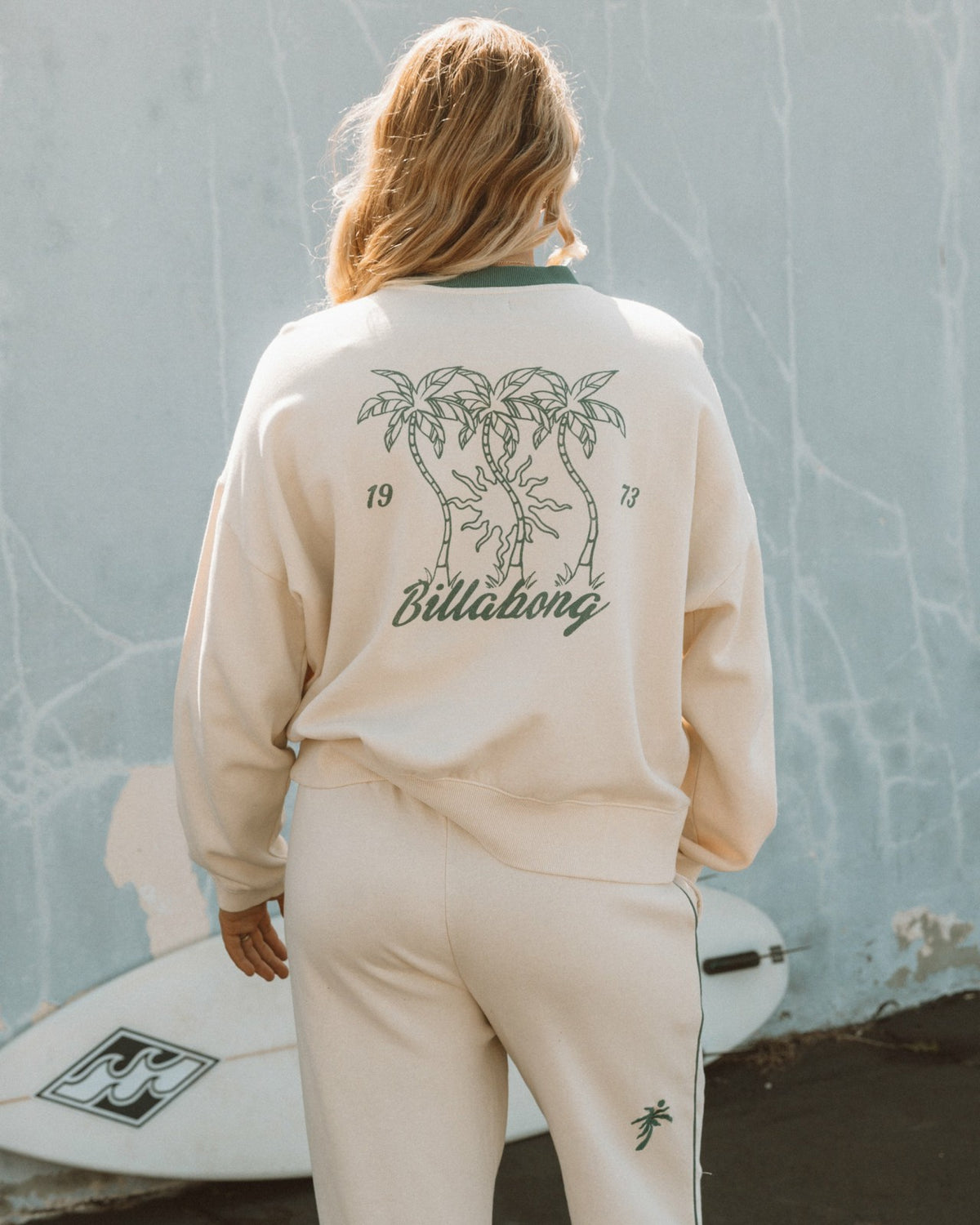 Triple Palms Crewneck Sweatshirt - Whitecap | Billabong