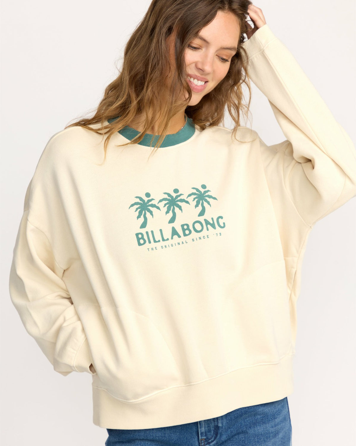Triple Palms Crewneck Sweatshirt - Whitecap | Billabong
