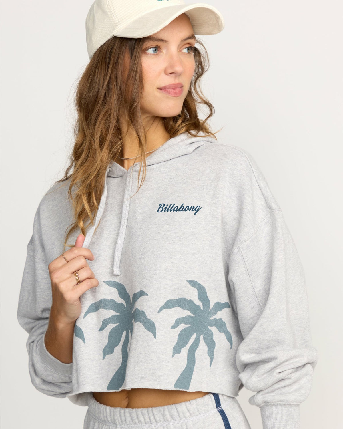 Triple Palms Hoodie - Heather Grey | Billabong