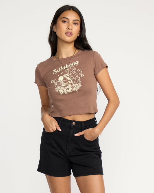 Tropic Happenings Short Sleeve T-Shirt - Espresso | Billabong