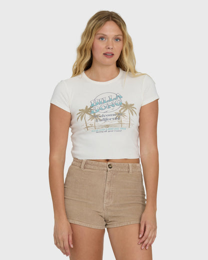 Tropics Sunset California Tee - Salt Crystal | Billabong