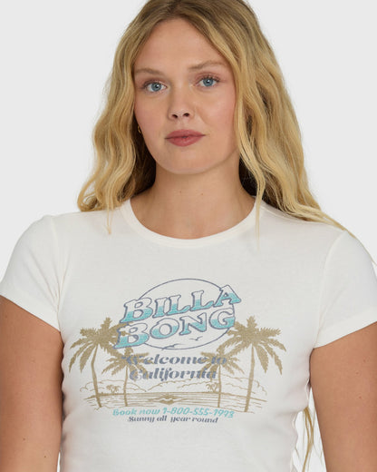 Tropics Sunset California Tee - Salt Crystal | Billabong