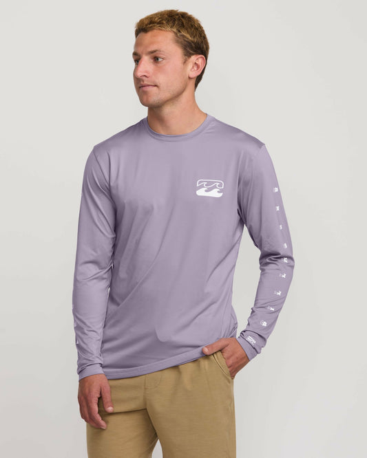 Unity Loose Fit Long Sleeve Surf Tee - Light Purple | Billabong