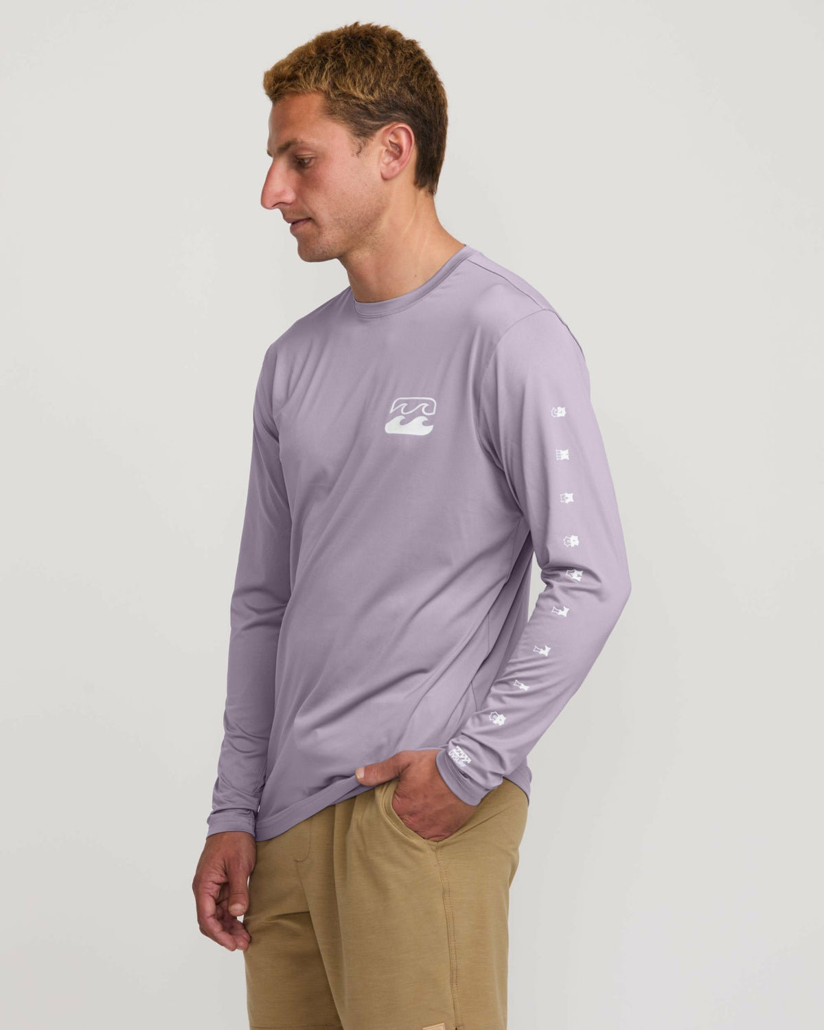 Unity Loose Fit Long Sleeve Surf Tee - Light Purple | Billabong