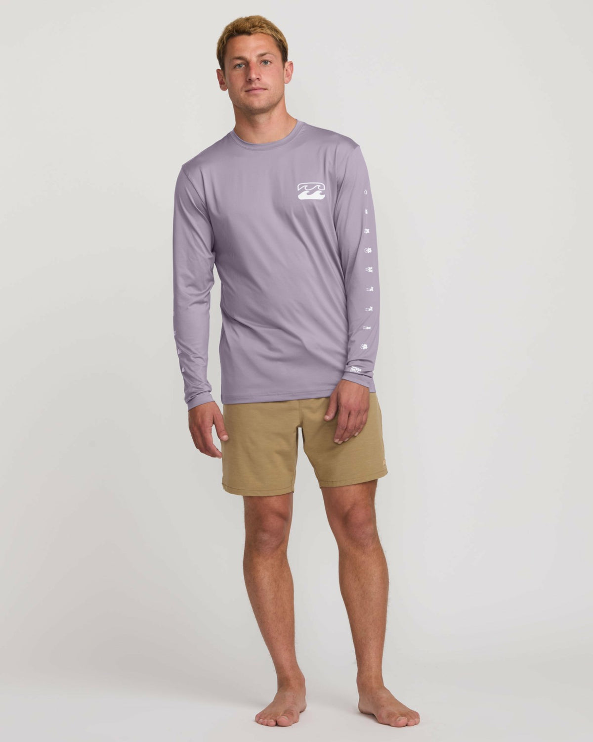 Unity Loose Fit Long Sleeve Surf Tee - Light Purple | Billabong