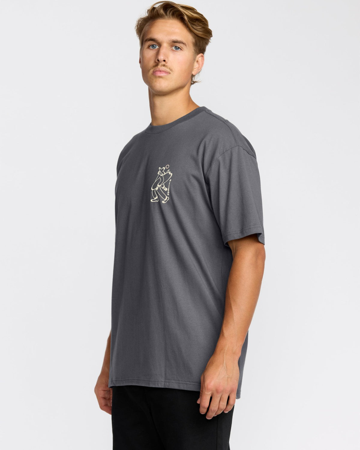Up The Beach Regular Short Sleeve T-Shirt - Char | Billabong