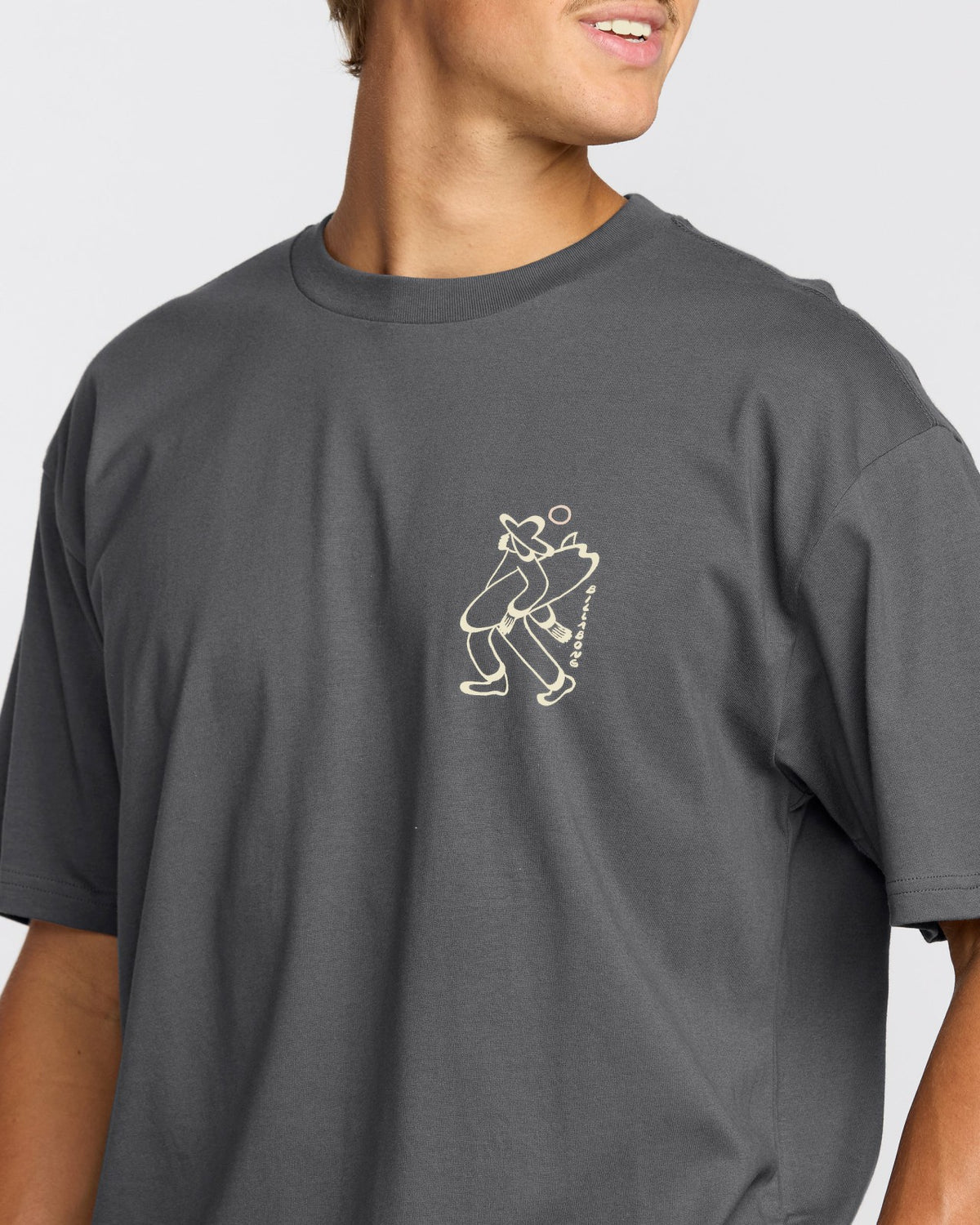 Up The Beach Regular Short Sleeve T-Shirt - Char | Billabong