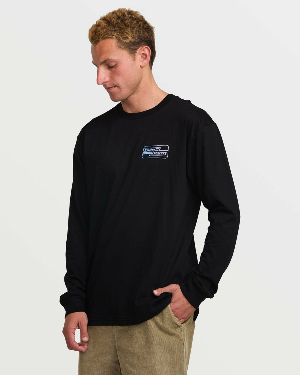 Walled Regular Long Sleeve Tee - Black | Billabong