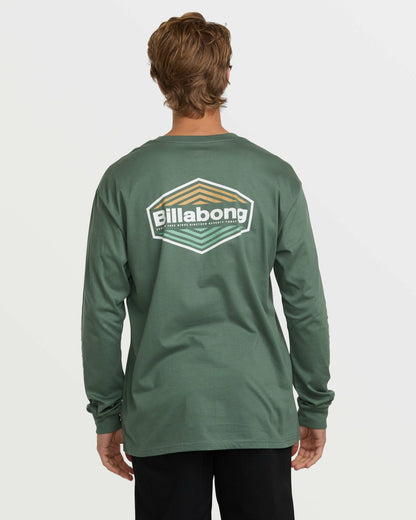 Walled Regular Long Sleeve Tee - Dark Slate | Billabong