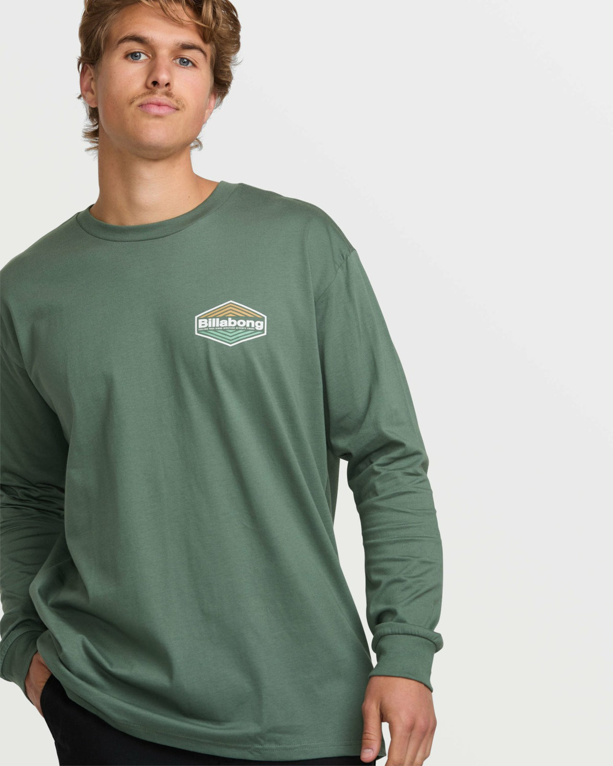 Walled Regular Long Sleeve Tee - Dark Slate | Billabong